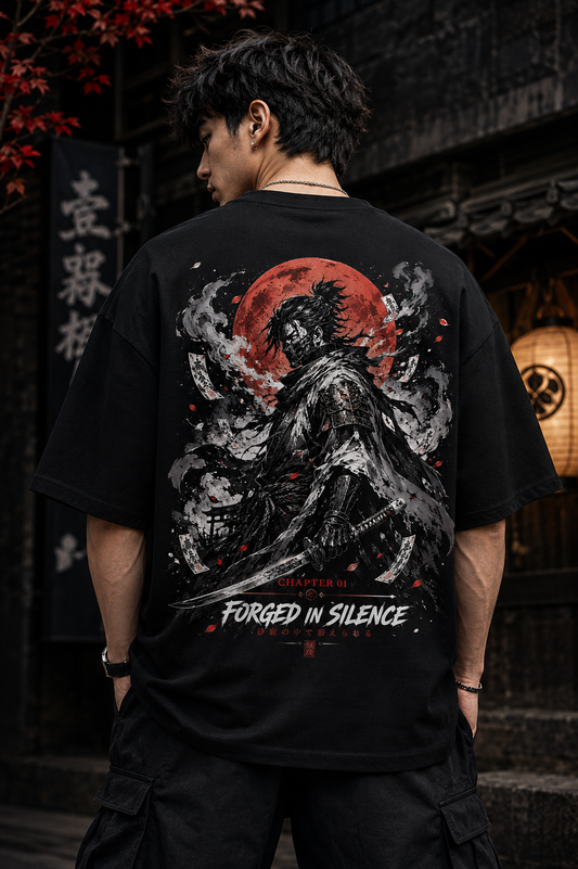 Forged In Silence" Oversized Heavyweight T-Shirt | The Claw Studio