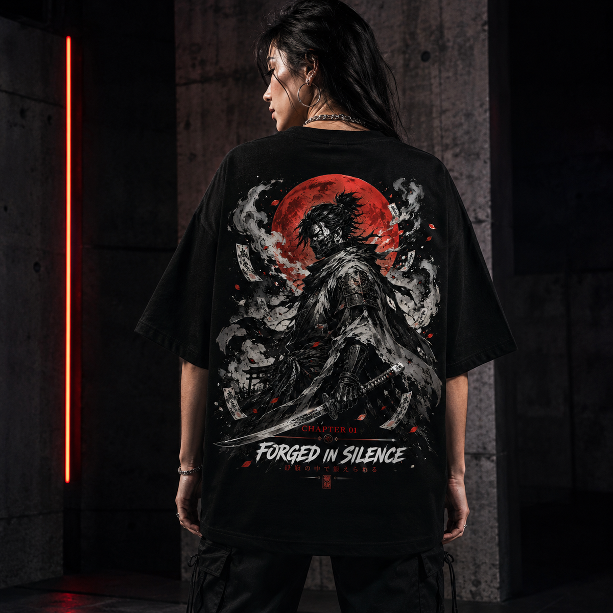 Forged In Silence" Oversized Heavyweight T-Shirt | The Claw Studio