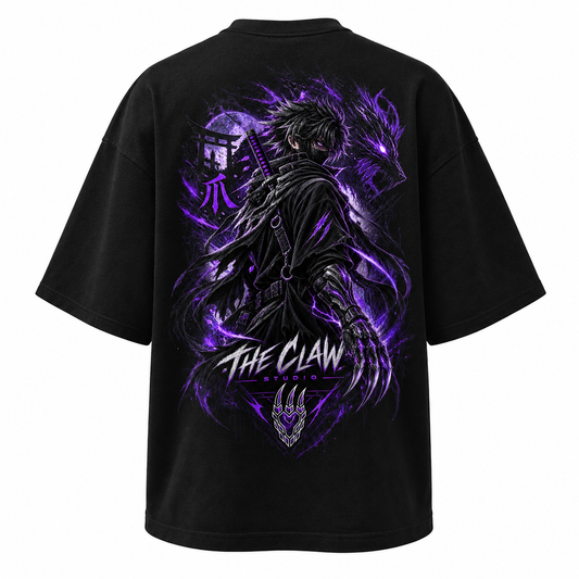 SHADOW SAMURAI Oversized Streetwear Tee (Black)