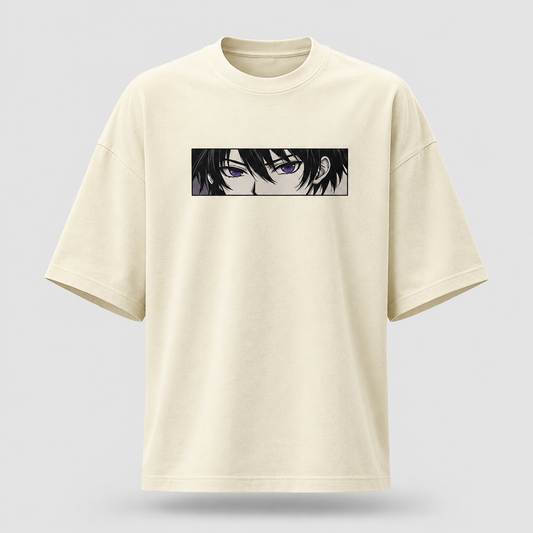 Void Gaze - Oversized Streetwear Tee (Off-White)