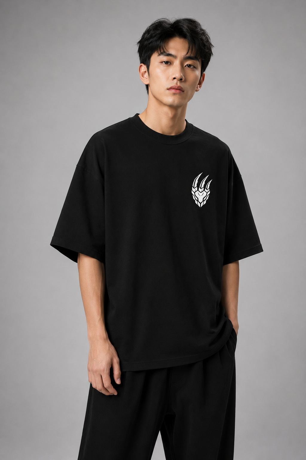 Forged In Silence" Oversized Heavyweight T-Shirt | The Claw Studio